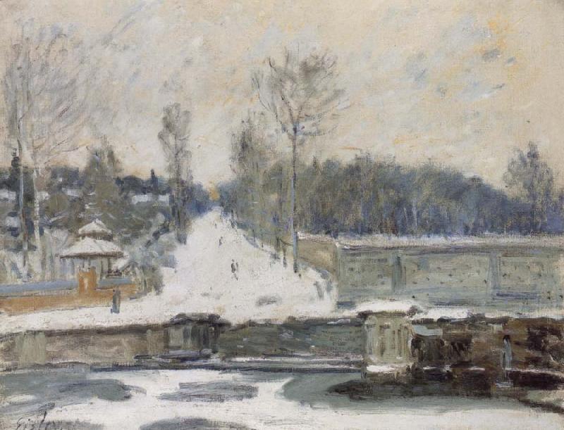 Alfred Sisley The Watering Place at Marly le Roi oil painting picture